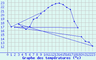 Courbe de tempratures pour Wels / Schleissheim