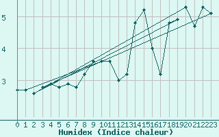 Courbe de l'humidex pour Neuhutten-Spessart