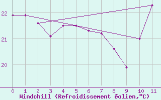 Courbe du refroidissement olien pour Delfino