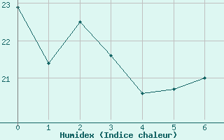 Courbe de l'humidex pour Rochefort Saint-Agnant (17)