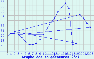 Courbe de tempratures pour Gruissan (11)