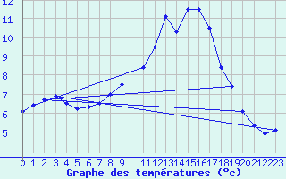 Courbe de tempratures pour Humain (Be)