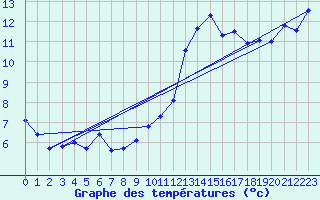 Courbe de tempratures pour Amur (79)