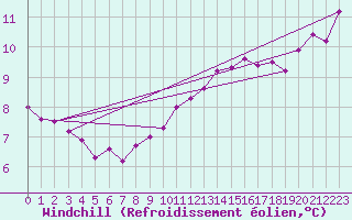 Courbe du refroidissement olien pour Neuhaus A. R.