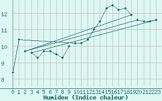 Courbe de l'humidex pour Oehringen