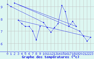 Courbe de tempratures pour Simmern-Wahlbach