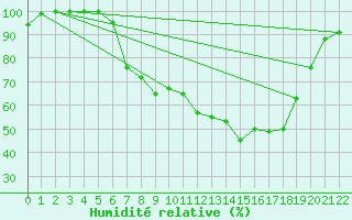 Courbe de l'humidit relative pour Neustadt am Kulm-Fil