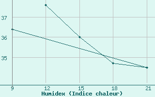 Courbe de l'humidex pour Sallum Plateau