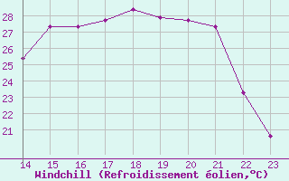 Courbe du refroidissement olien pour Amur (79)