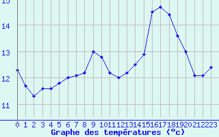 Courbe de tempratures pour Rochefort Saint-Agnant (17)