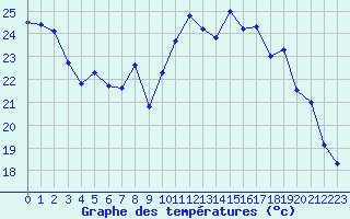 Courbe de tempratures pour Rochefort Saint-Agnant (17)