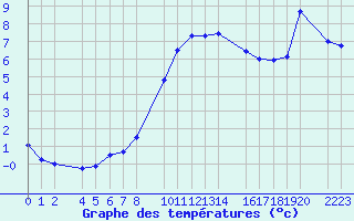 Courbe de tempratures pour Bielsa