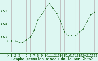 Courbe de la pression atmosphrique pour Jan (Esp)