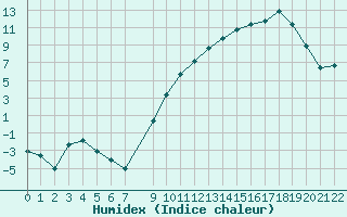 Courbe de l'humidex pour Selonnet (04)