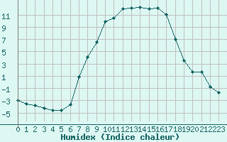 Courbe de l'humidex pour Nesbyen-Todokk