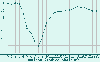 Courbe de l'humidex pour Aytr-Plage (17)