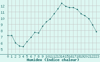 Courbe de l'humidex pour Arles (13)