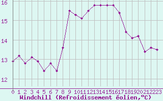 Courbe du refroidissement olien pour Nigula