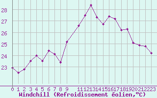 Courbe du refroidissement olien pour Leucate (11)