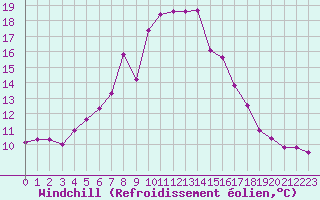 Courbe du refroidissement olien pour Greifswalder Oie
